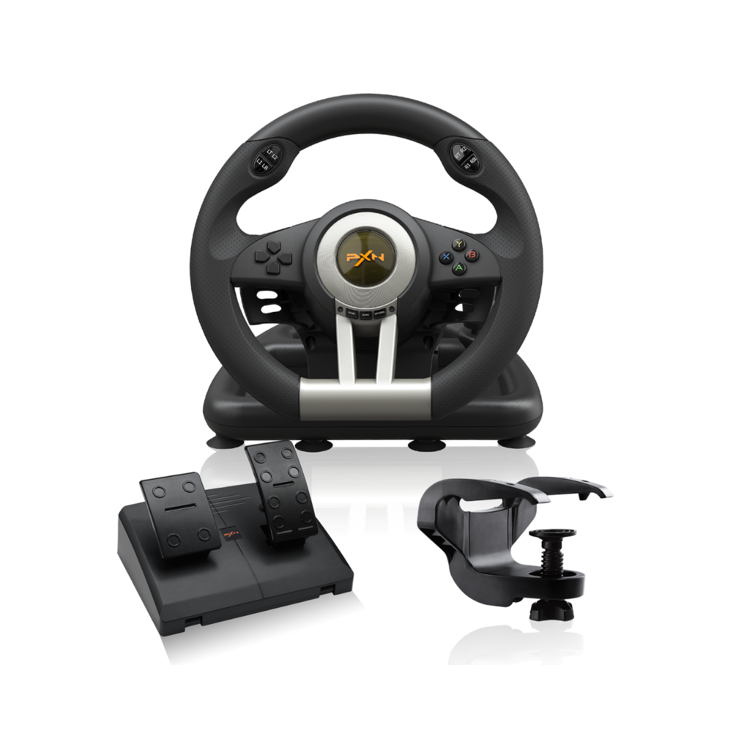 🕹️ Volante Gamer Pedales + Palanca PXN 🎮 😎