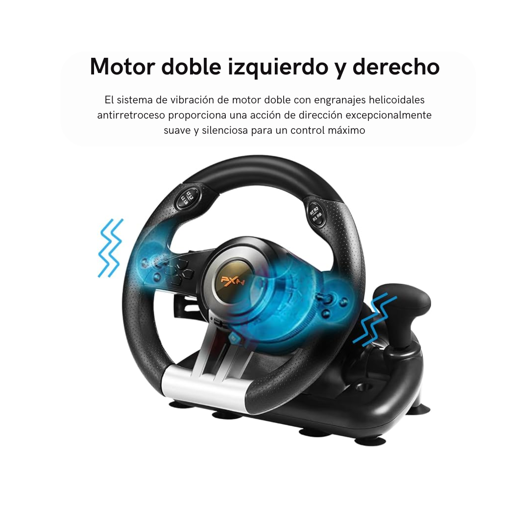 🕹️ Volante Gamer Pedales + Palanca PXN 🎮 😎