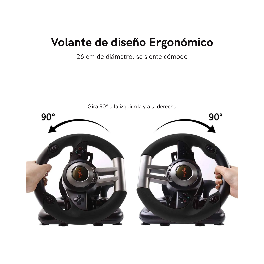 🕹️ Volante Gamer Pedales + Palanca PXN 🎮 😎